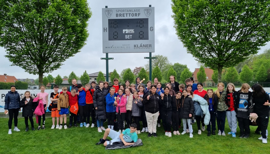 Die Turniertruppe der Graf-von-Zeppelin-Schule Ahlhorn in Brettorf 
